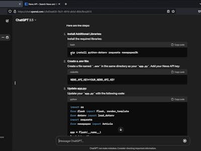 Python Development with ChatGPT: Fullstack App Development
