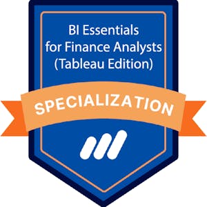 Image for the BI Essentials for Finance Analysts (Tableau Edition) course