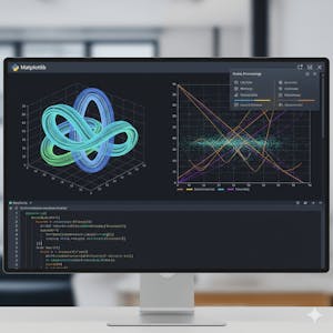 Image for the Matplotlib: Python Data Visualization & Wrangling online course