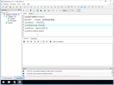 Creating Database Tables with SQL