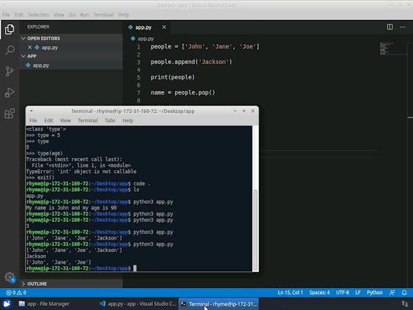 Create Your First Python Program From UST