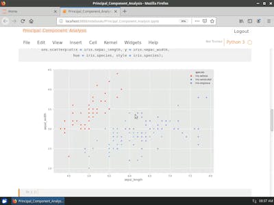 python - principal component analysis with numpy and... Principal Component Analysis with NumPy