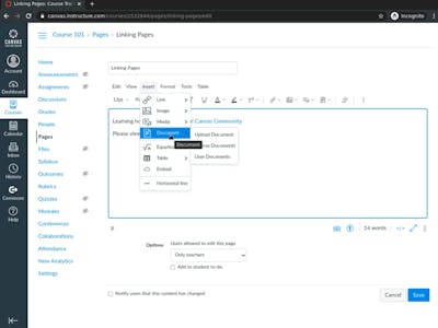 Establish Company Training Initiatives with Canvas