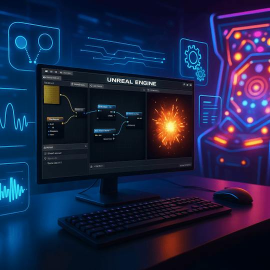 Portada: Unreal Engine Visual FX, Materials & Interactive Systems
