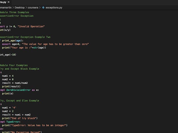 Exception Handling in Python