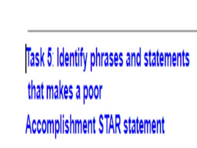 Accomplishment STAR Techniques for Job Interviews