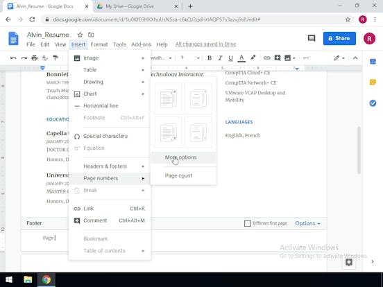 create a resume and cover letter with