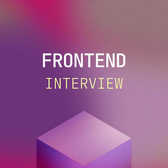 Portada: Frontend Developer Interview Practice