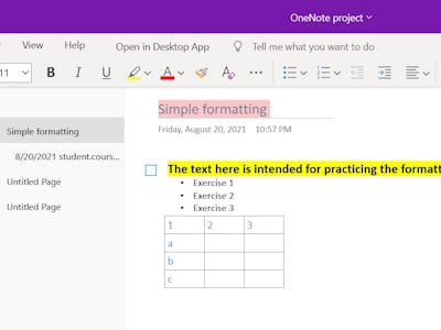 Getting Started with Microsoft OneNote