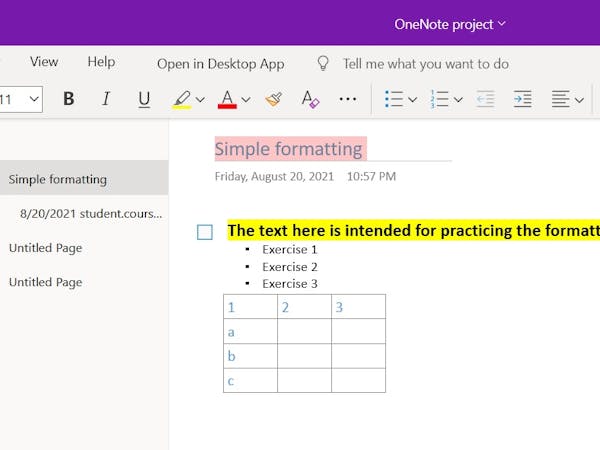 Getting Started with Microsoft OneNote