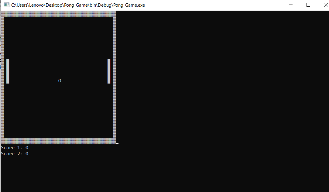 Building Simple Pong Game Using C