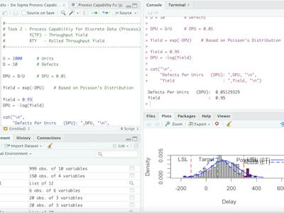 Process Models For R Studio RStudio for Six Sigma - Process Capability