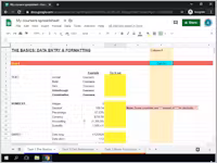 Spreadsheets for Beginners using Google Sheets