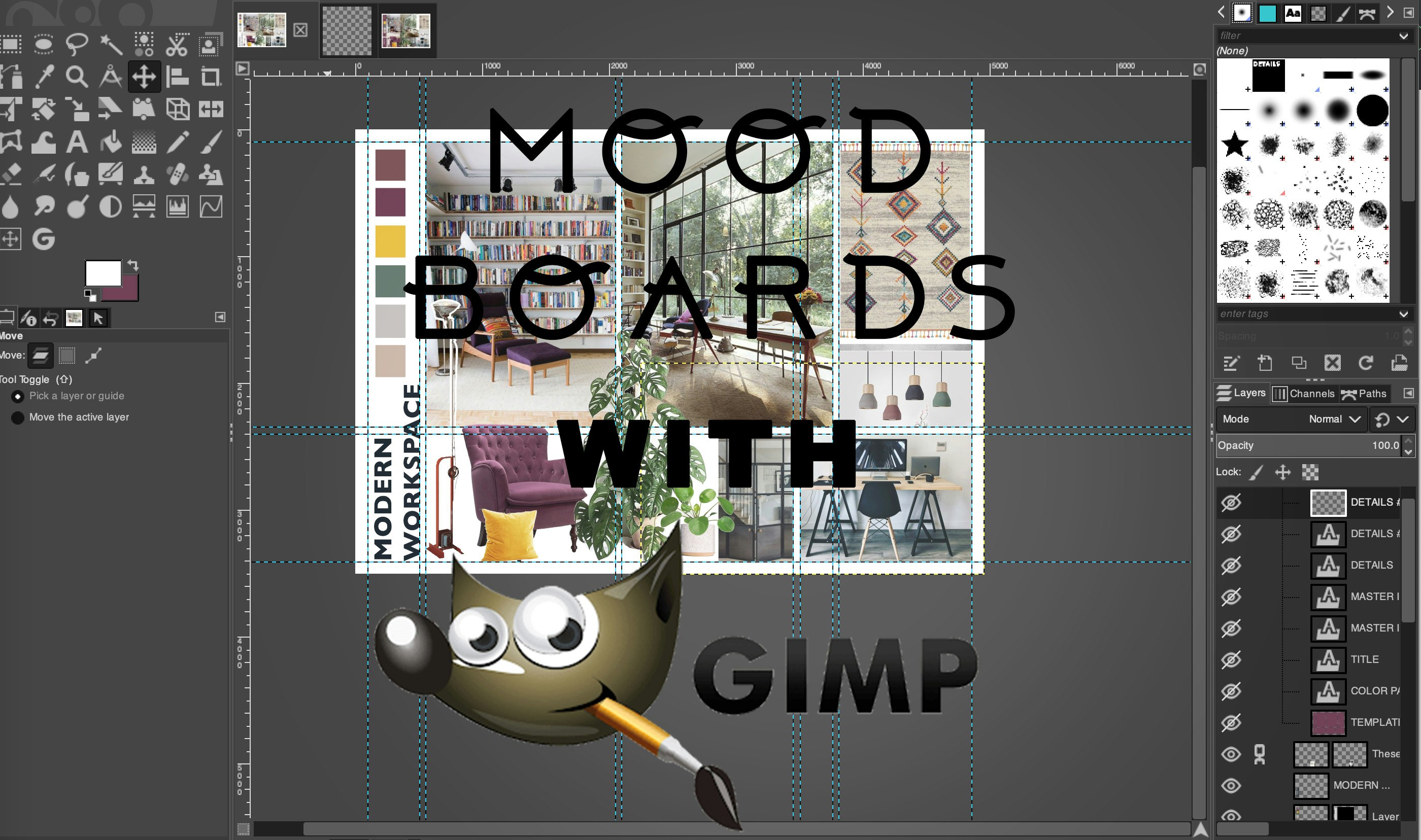 moodboard app laptop