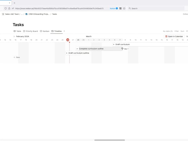 Notion Task Preview Notion for Beginners: Create a Project Plan (Short Course) | Coursera