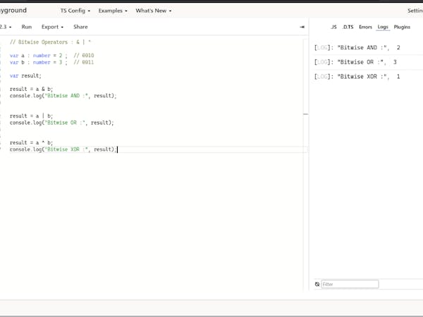 TypeScript Operators
