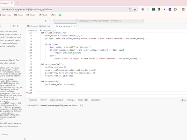 Github Copilot with Python: Creating Text Games