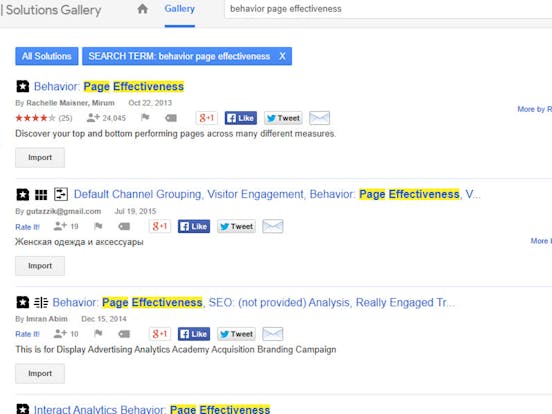 custom reports in google analytics