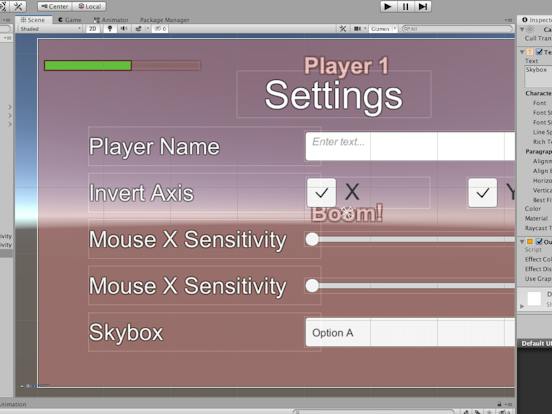 Create Ui In Unity Part 3 Settings Menu