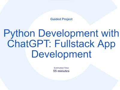 Python Development with ChatGPT: Fullstack App Development