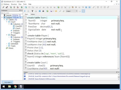 Creating Database Tables with SQL