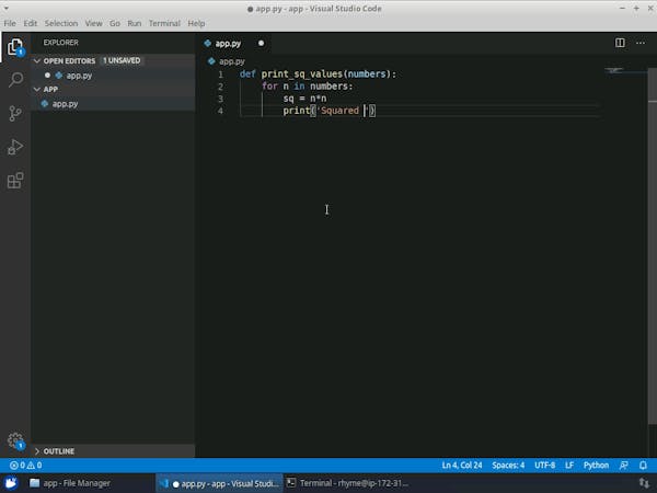 Create Your First Python Program From UST