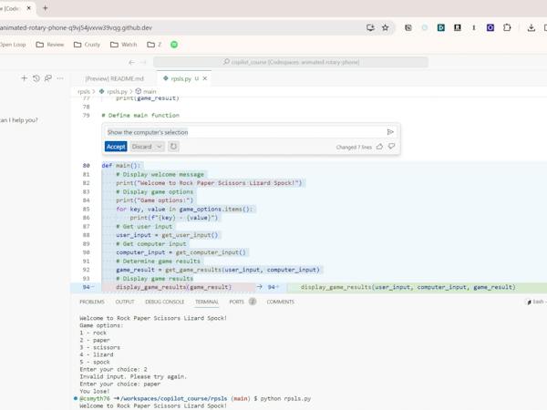 Github Copilot with Python: Creating Text Games