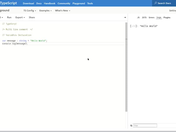 TypeScript Variables and Data Types