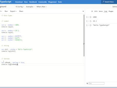 TypeScript Variables and Data Types