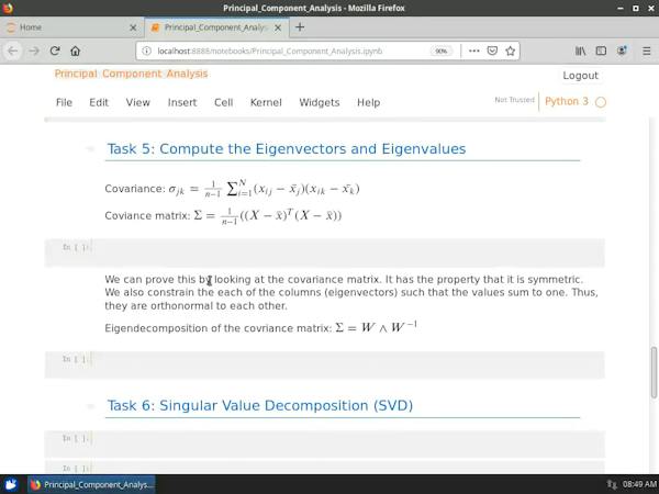 python - principal component analysis with numpy and... Principal Component Analysis with NumPy