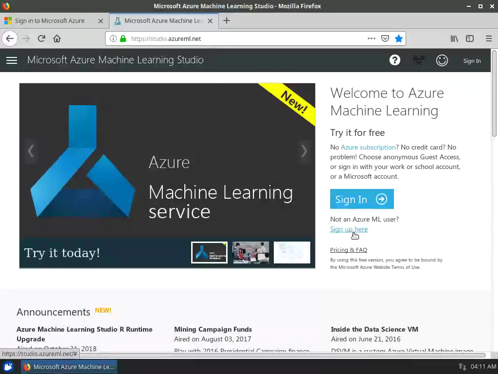 azure ml studio certification