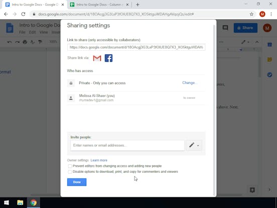 free google docs tutorial for beginners