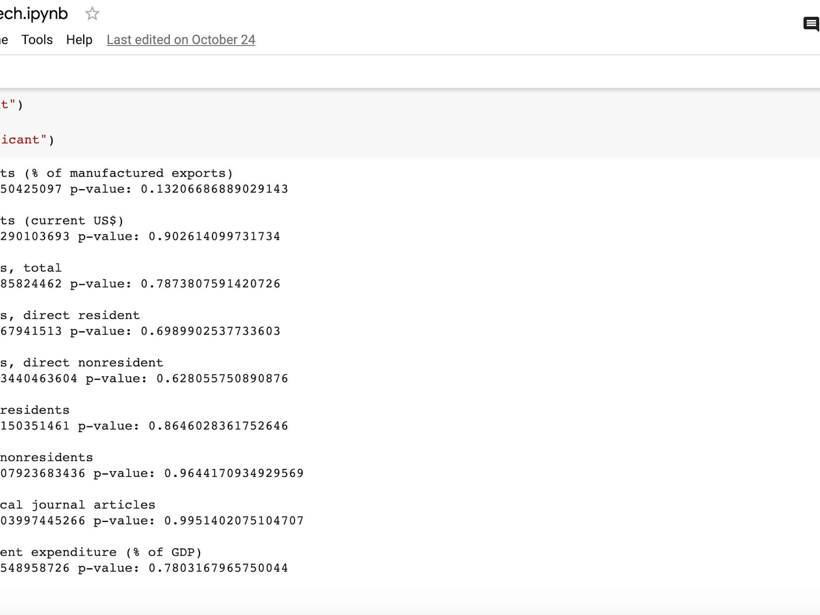 Basic Statistics in Python (Correlations and T-tests)