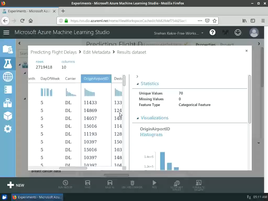 Predictive Modelling With Azure Machine Learning Studio