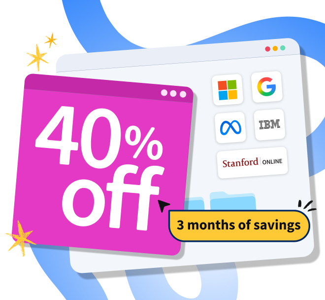 40% off
3 months of savings