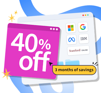 40% off
3 months of savings
