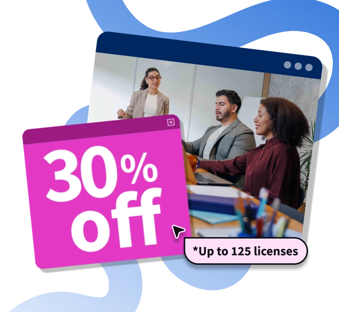 30% off team training