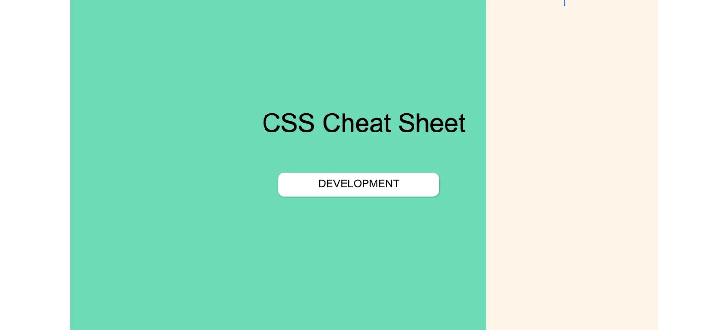 CSS Cheat Sheet