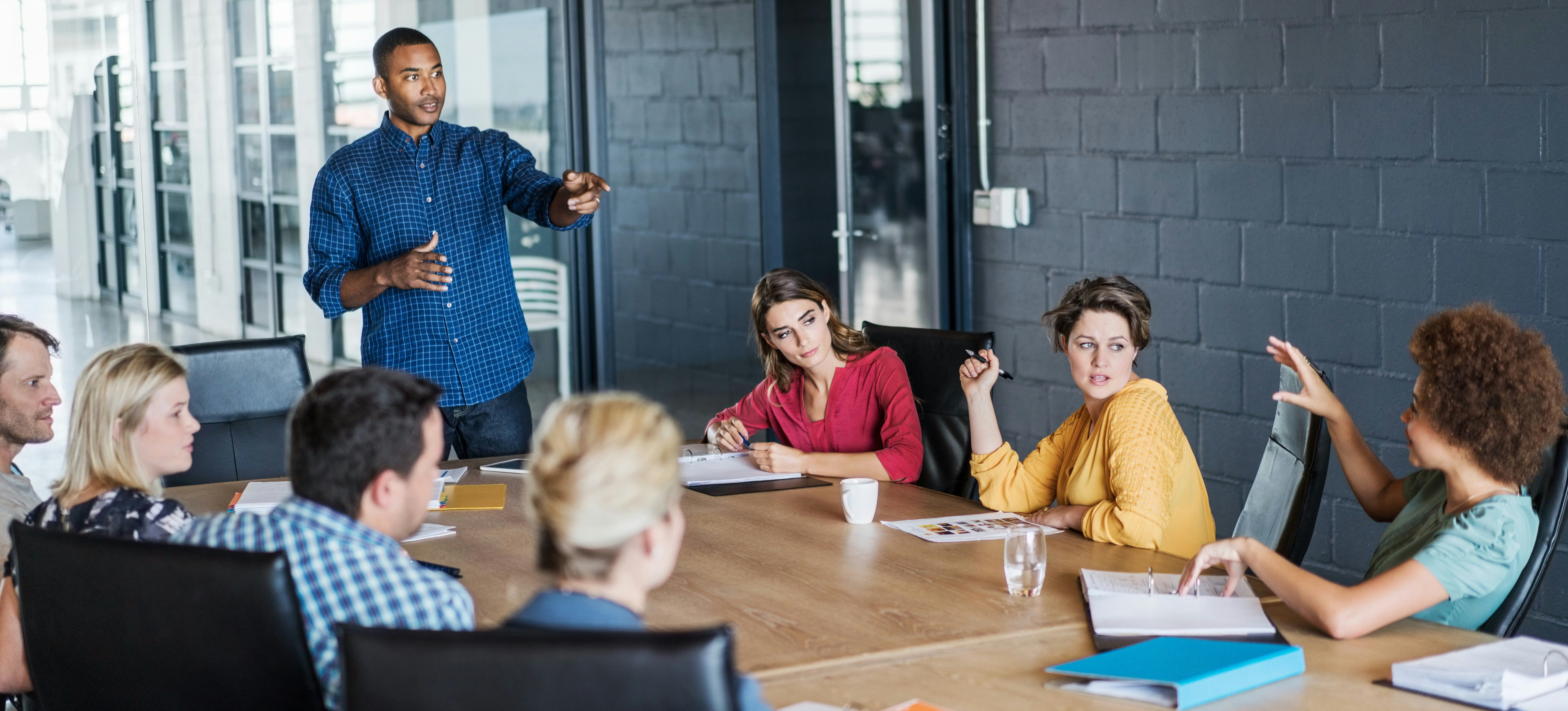 What Is An Operations Manager A 2024 Career Guide Coursera   Businessman Pointing At Executive During Meeting 641970902 7952x5304  1  