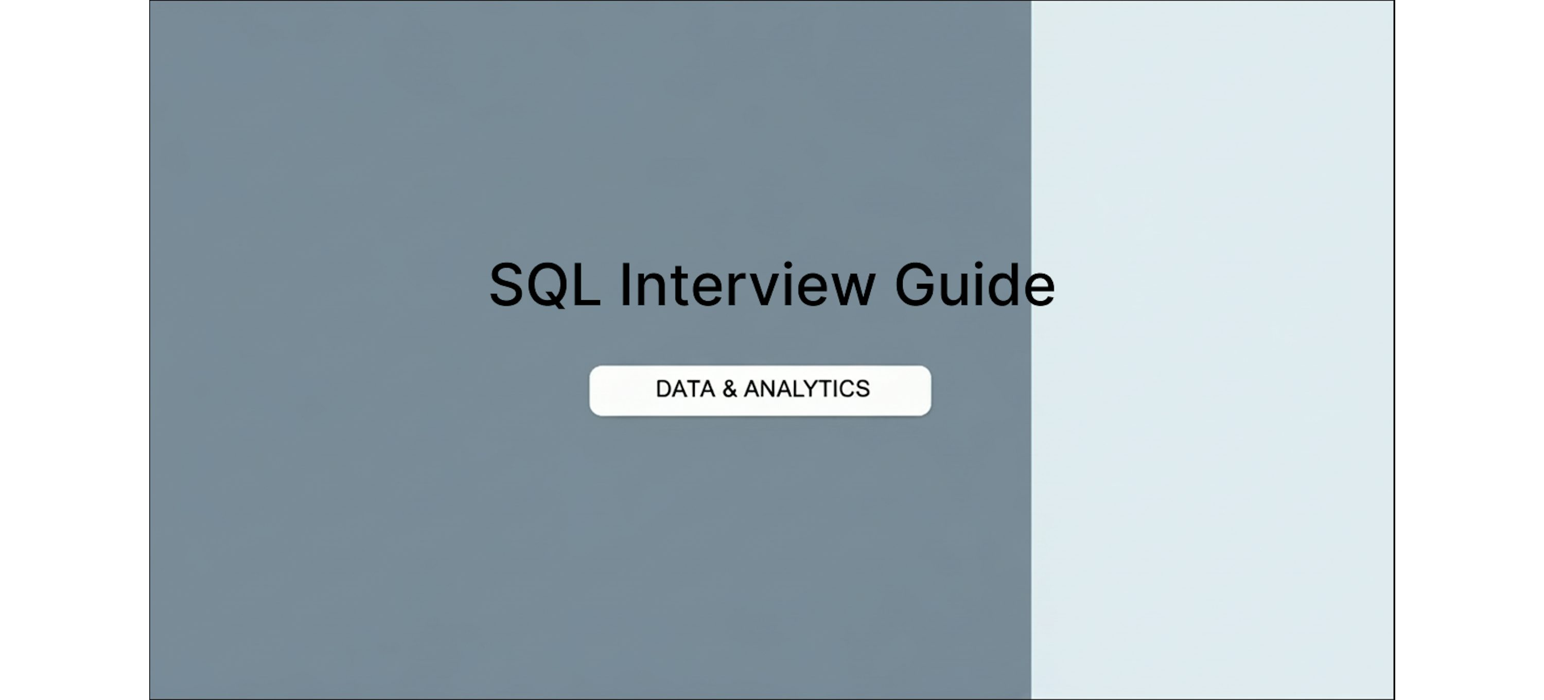SQL Data Analyst Interview Preparation Guide (2026) | Coursera