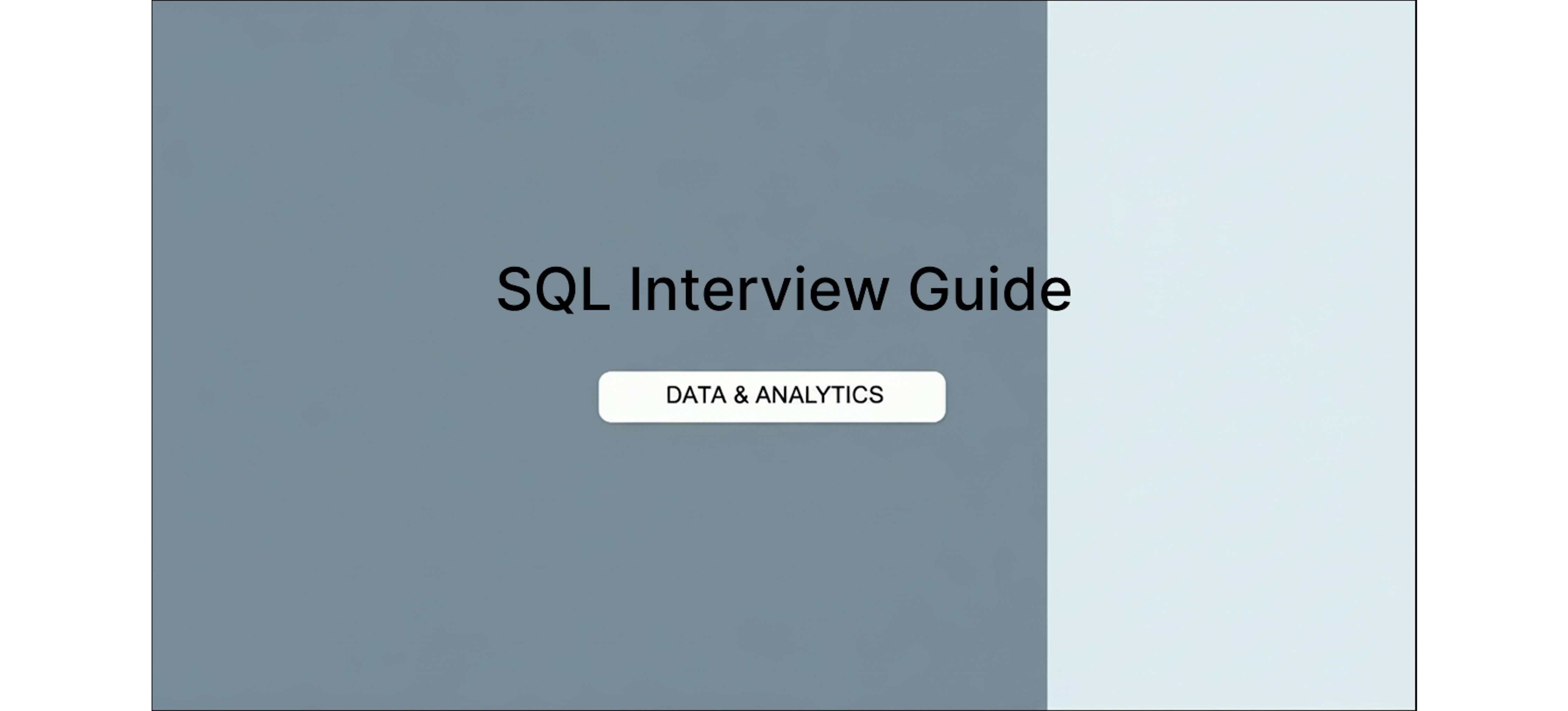 SQL Data Analyst Interview Preparation Guide (2026) | Coursera