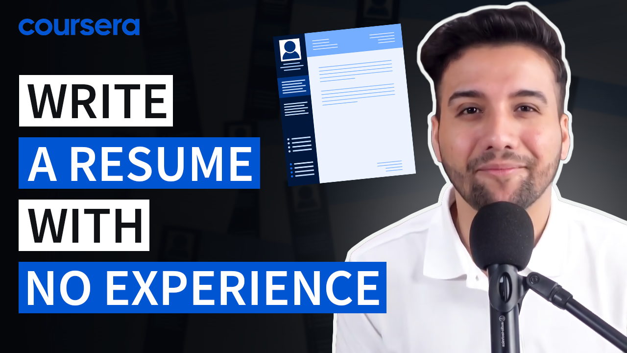 [YouTube Thumbnail] Write a resume with no experience