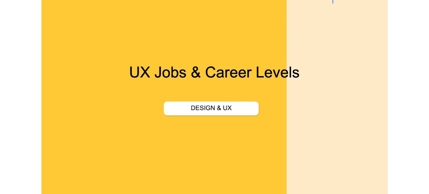 UX Career Roadmap Job Leveling Matrix