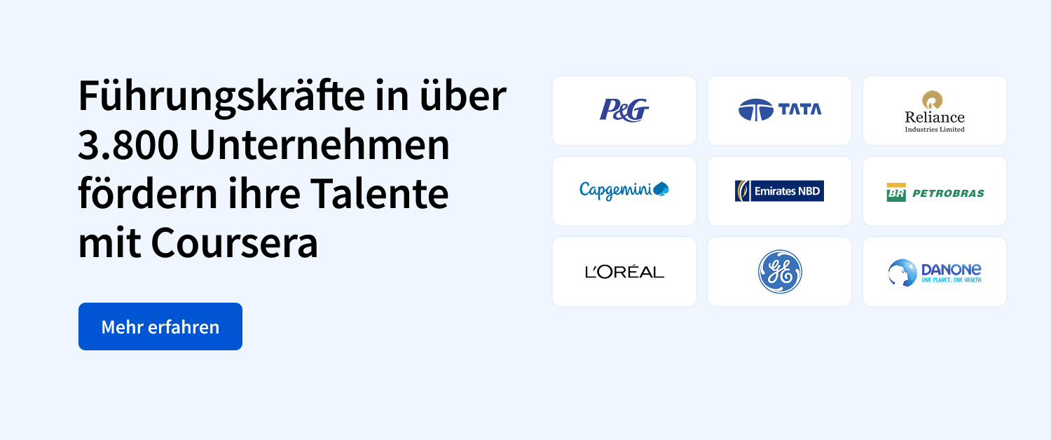 Führungskräfte in über 3.800 Unternehmen fördern ihre Talente mit Coursera