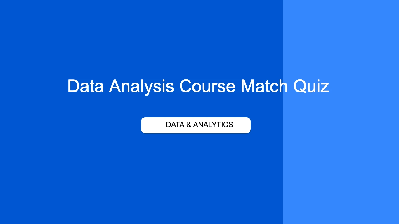 Which Data Analysis Course Should You Take? Find Out in 1 Minute | Coursera