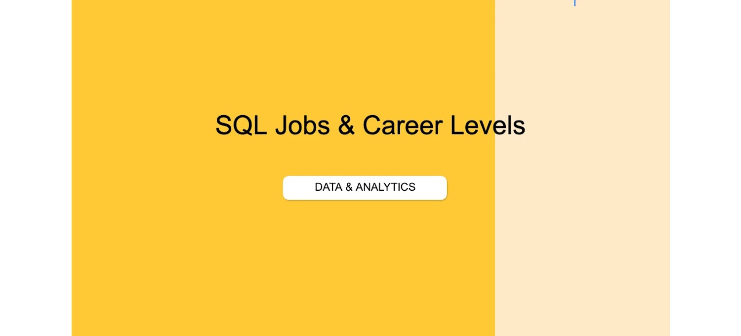SQL Career Roadmap and Job Leveling Matrix
