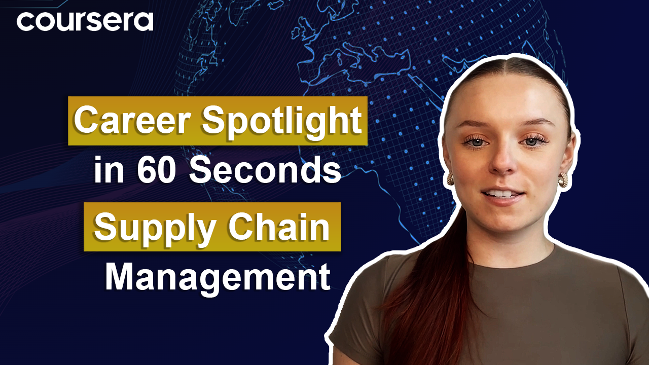 [Video thumbnail] Career Spotlight in 60 Seconds: Supply Chain Management