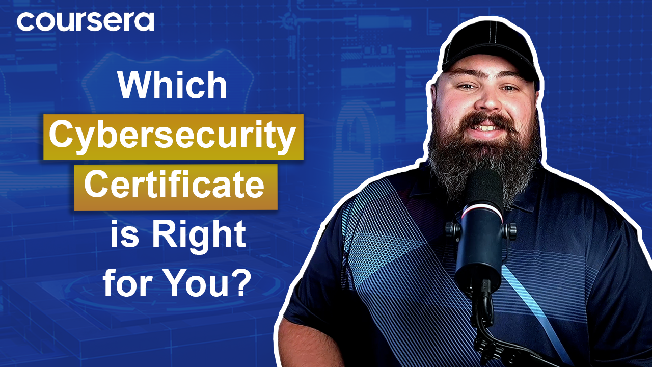[Video Thumbnail] Which Cybersecurity Certificate is Right for You?