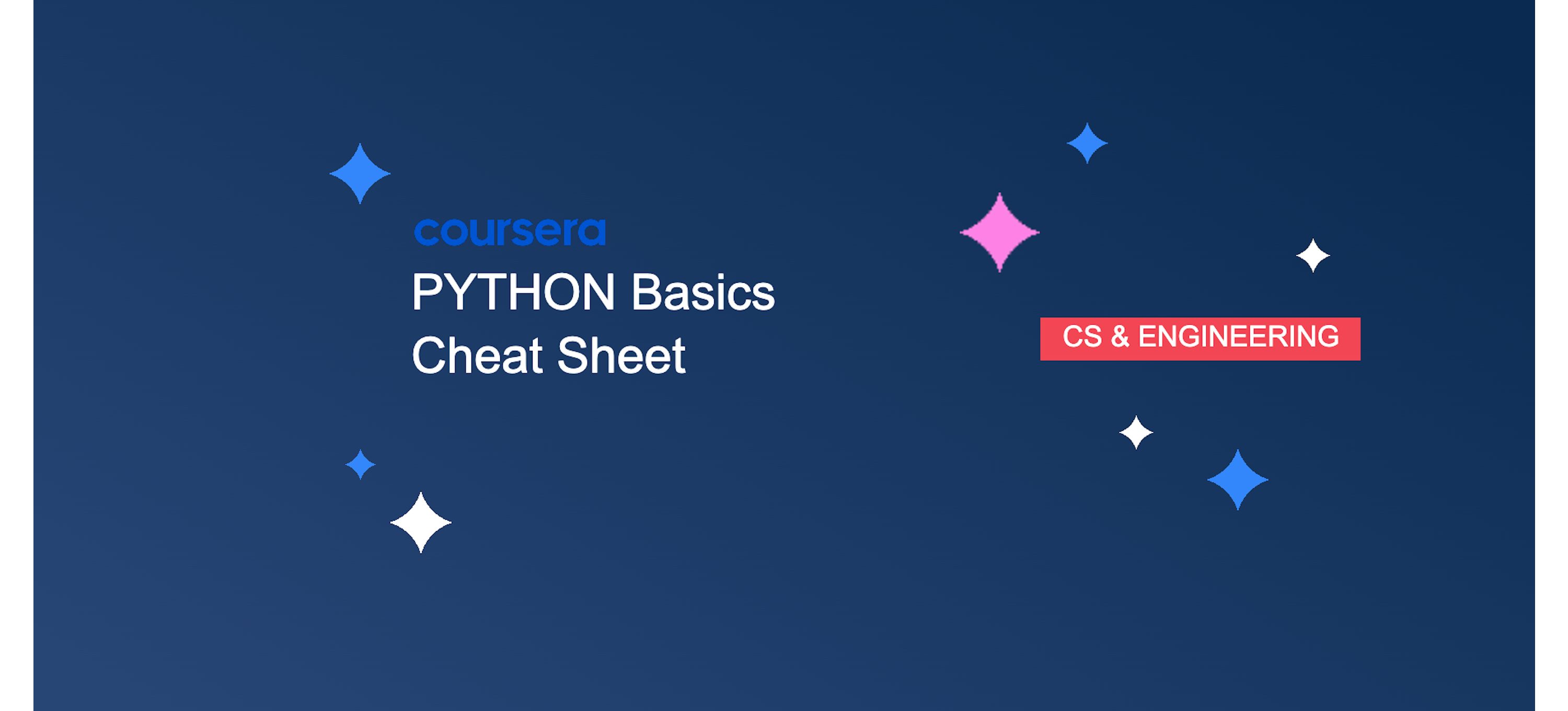 Python Cheat Sheet & Quick Reference | Coursera