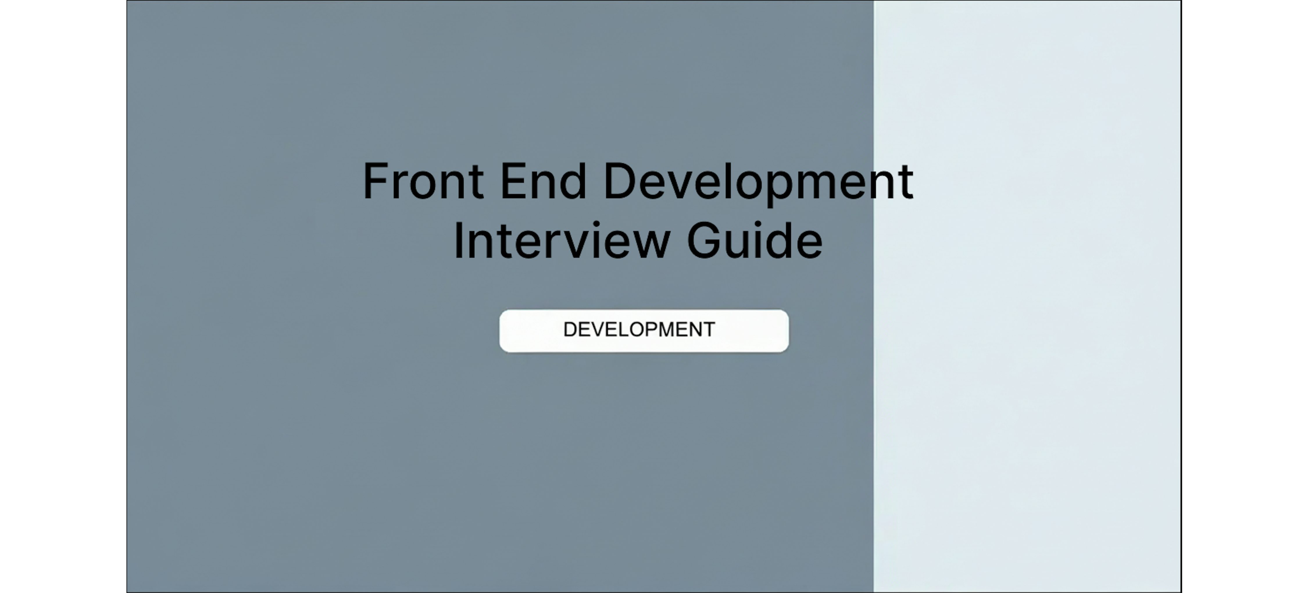 Front End Developer Interview Questions & Prep Guide 2026 | Coursera